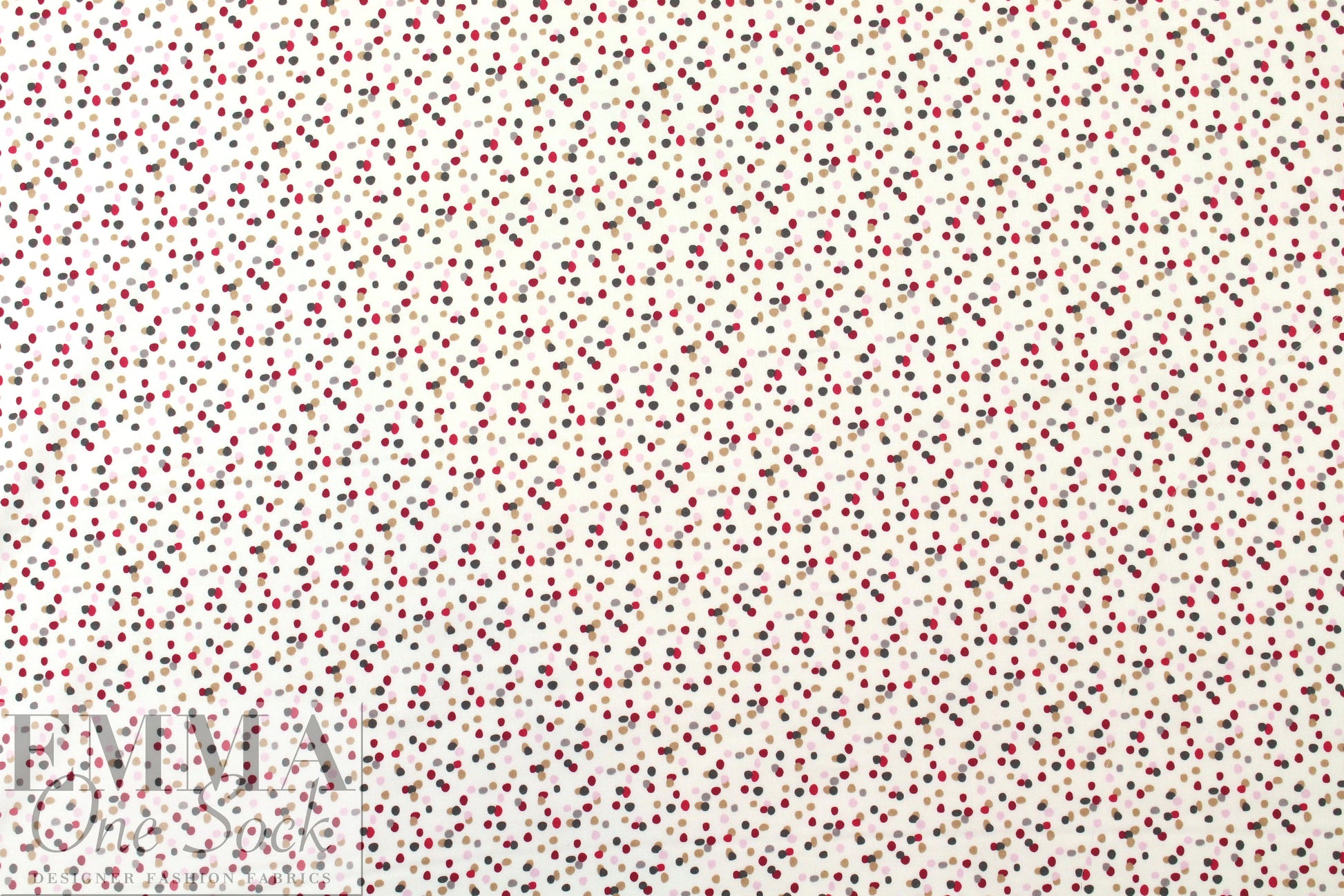 Italian 'dotty dots' cotton shirting .625 yard