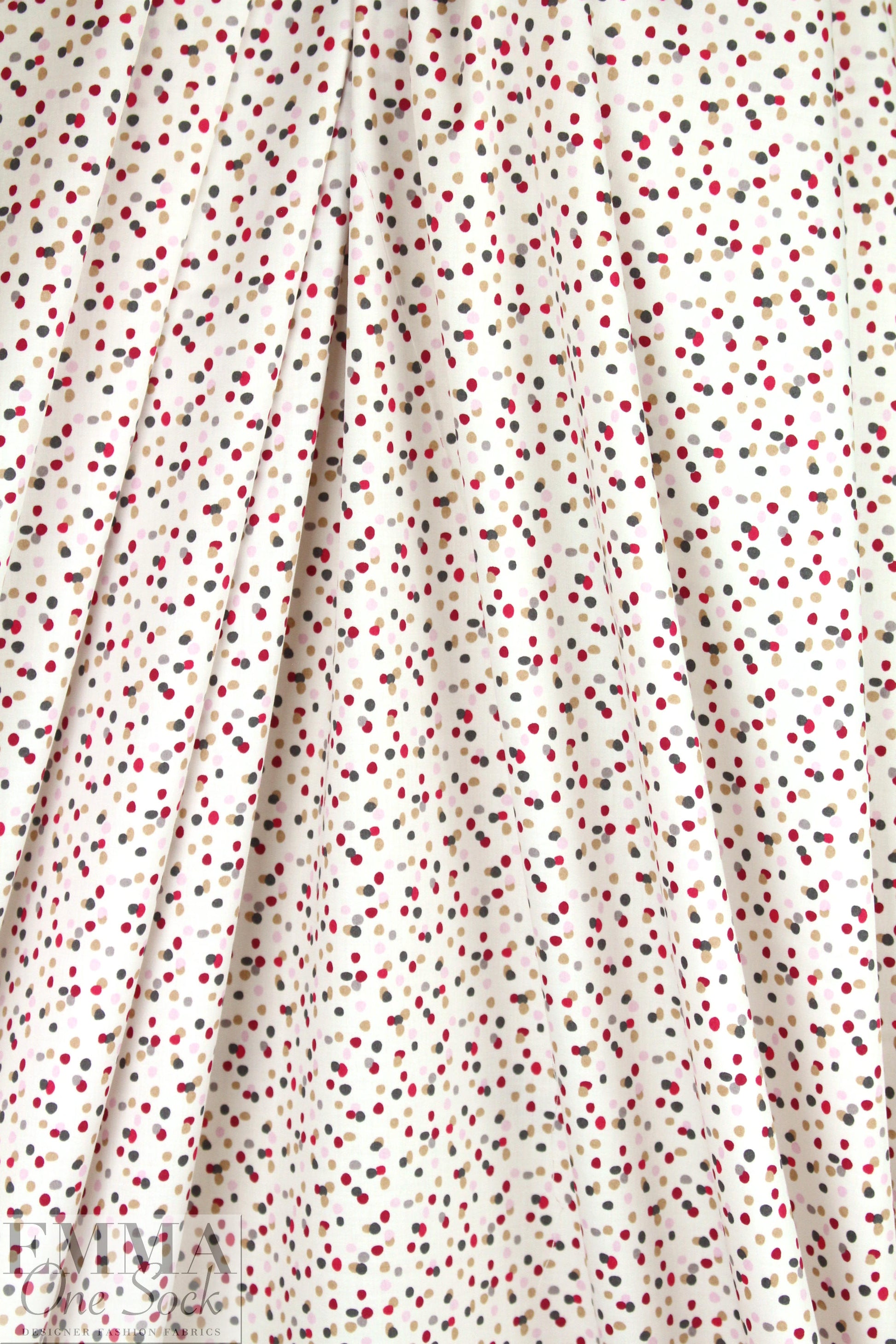 Italian 'dotty dots' cotton shirting 1.375 yds