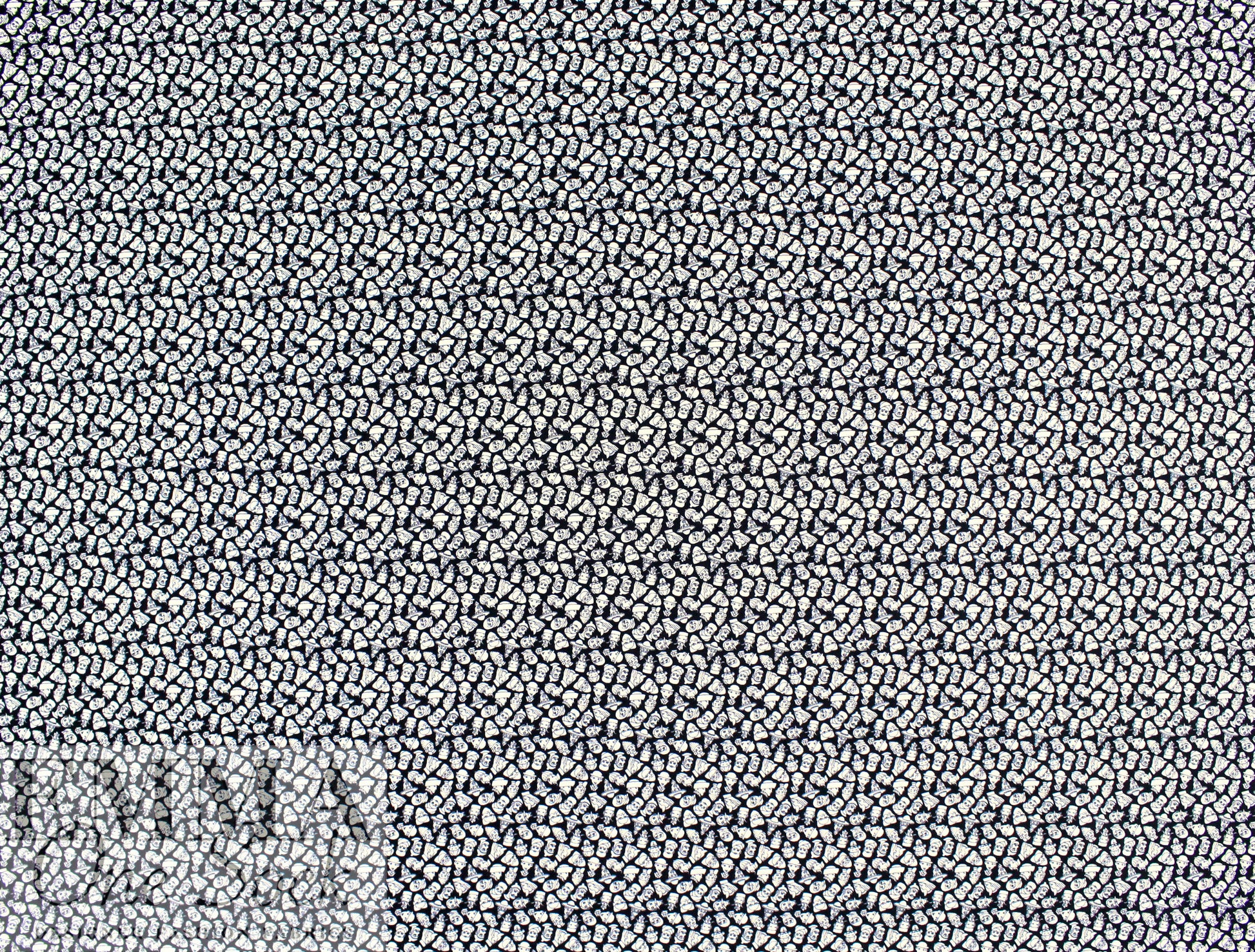 Massim0 'iconic figures' Italian cotton stretch shirting 2 yd
