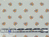 Italian designer stylized floral dot cotton shirting 1.625 yd