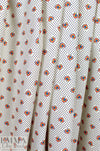 Italian designer stylized floral dot cotton shirting 1.5 yd