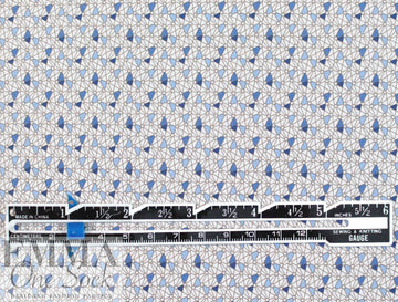 Cana1i Italian teeny blue graphic cotton shirting 1.66 yd