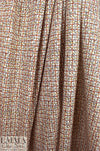 M@x Mara 'window hatch' cotton shirting - umber/ochre .625 yds
