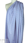 Pau1 Smith tiny leaves cotton shirting - lavender/denim 1.66 yd
