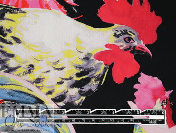 MSGM cotton shirt/dress weight woven - provincial rooster 1.625 yd