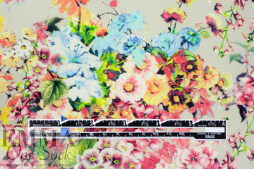 Italian 'vintage bouquets' cotton shirting 1.375 yds
