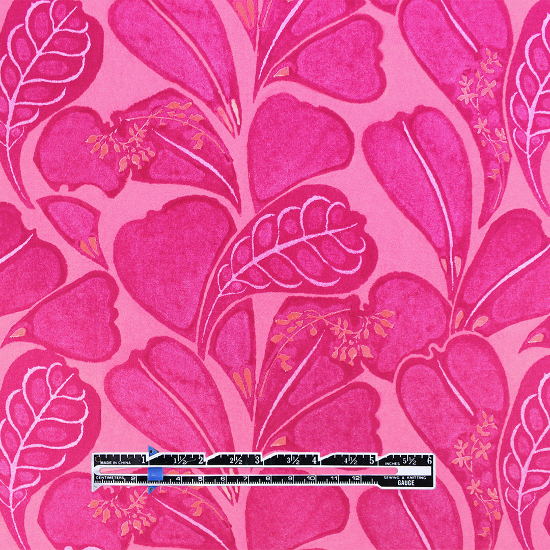 Italian 'pink petals' cotton shirting .75 yds