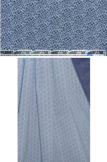 teeny flower graphic cotton/lycra shirting