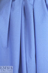 Italian 'deco diamond' cotton shirting - blues