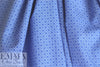 Italian 'deco diamond' cotton shirting - blues