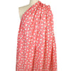 'blooms on pink' cotton dressweight woven