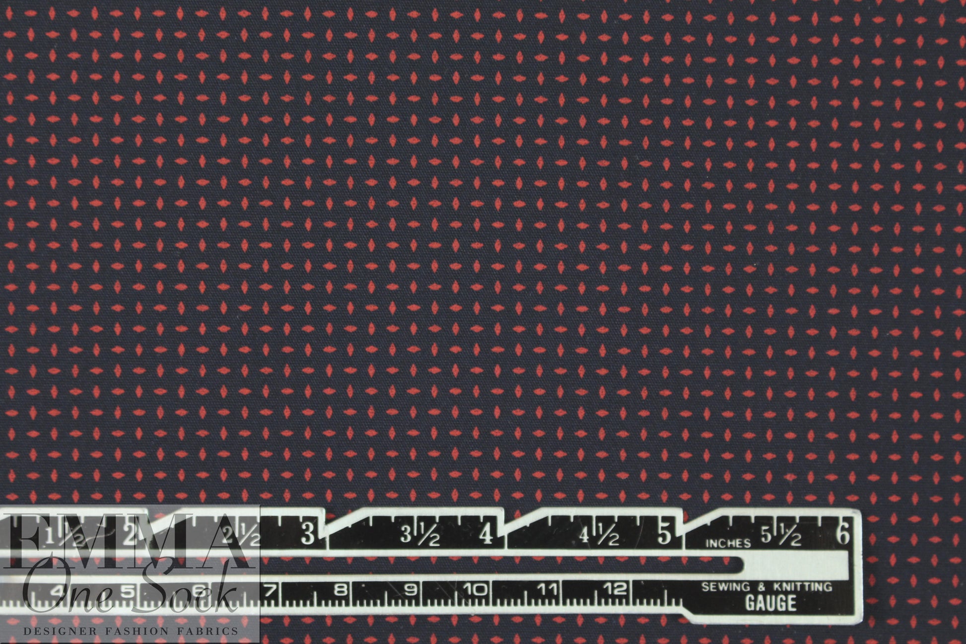 Italian dashy dash cotton stretch shirting - midnight/garnet 1.125 yds