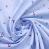 'petite anchors' printed cotton shirting 2 yd