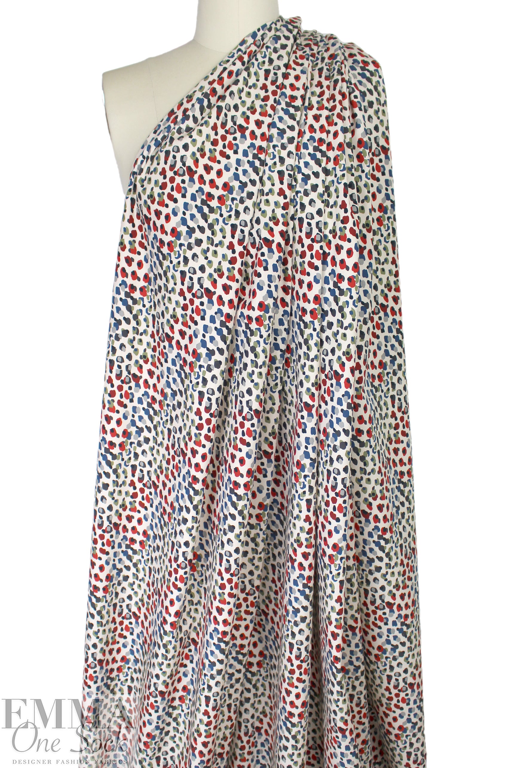 'petite pinto' organic cotton woven shirting 1.375 yd