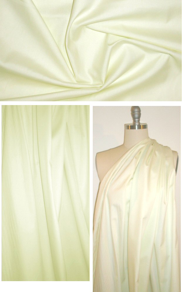 Oxford cloth cotton shirting - lemon chiffon 1.75 yd