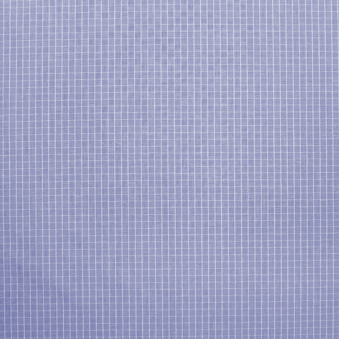 classic yarn-dyed check cotton shirting - blue/white 1.25 yds