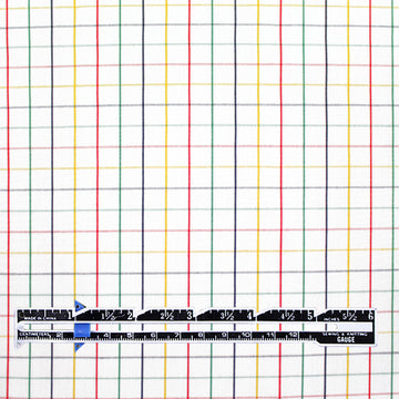 multi-color check cotton shirting 2.75 yds