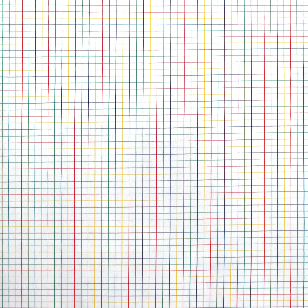 multi-color check cotton shirting 2.75 yds