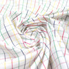 multi-color check cotton shirting 2.75 yds