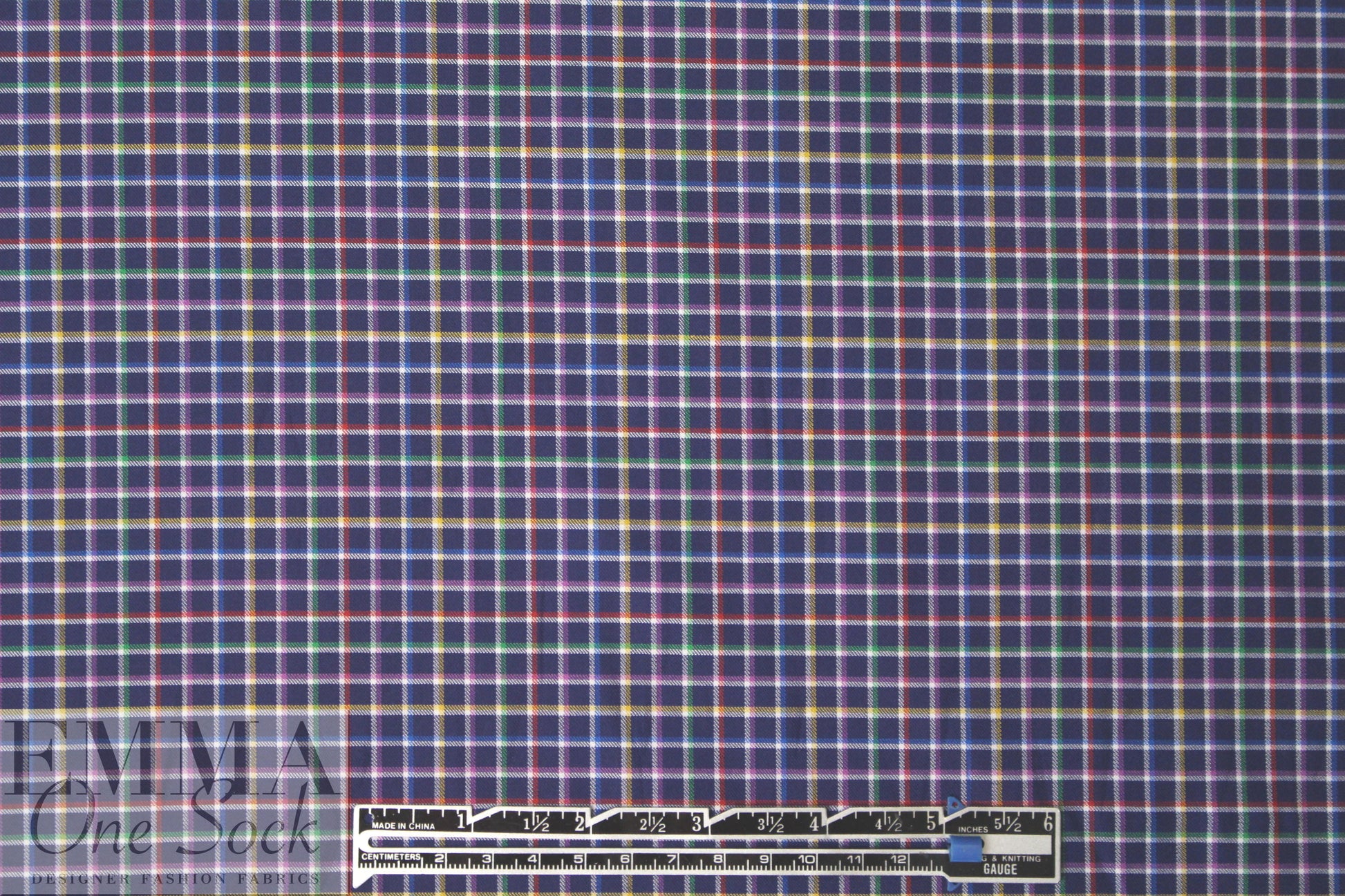 Br00ks Bros. yarn-dyed plaid cotton shirting - navy grid