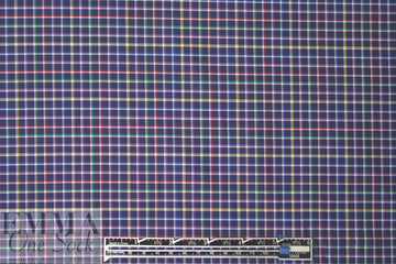 Br00ks Bros. yarn-dyed plaid cotton shirting - navy grid