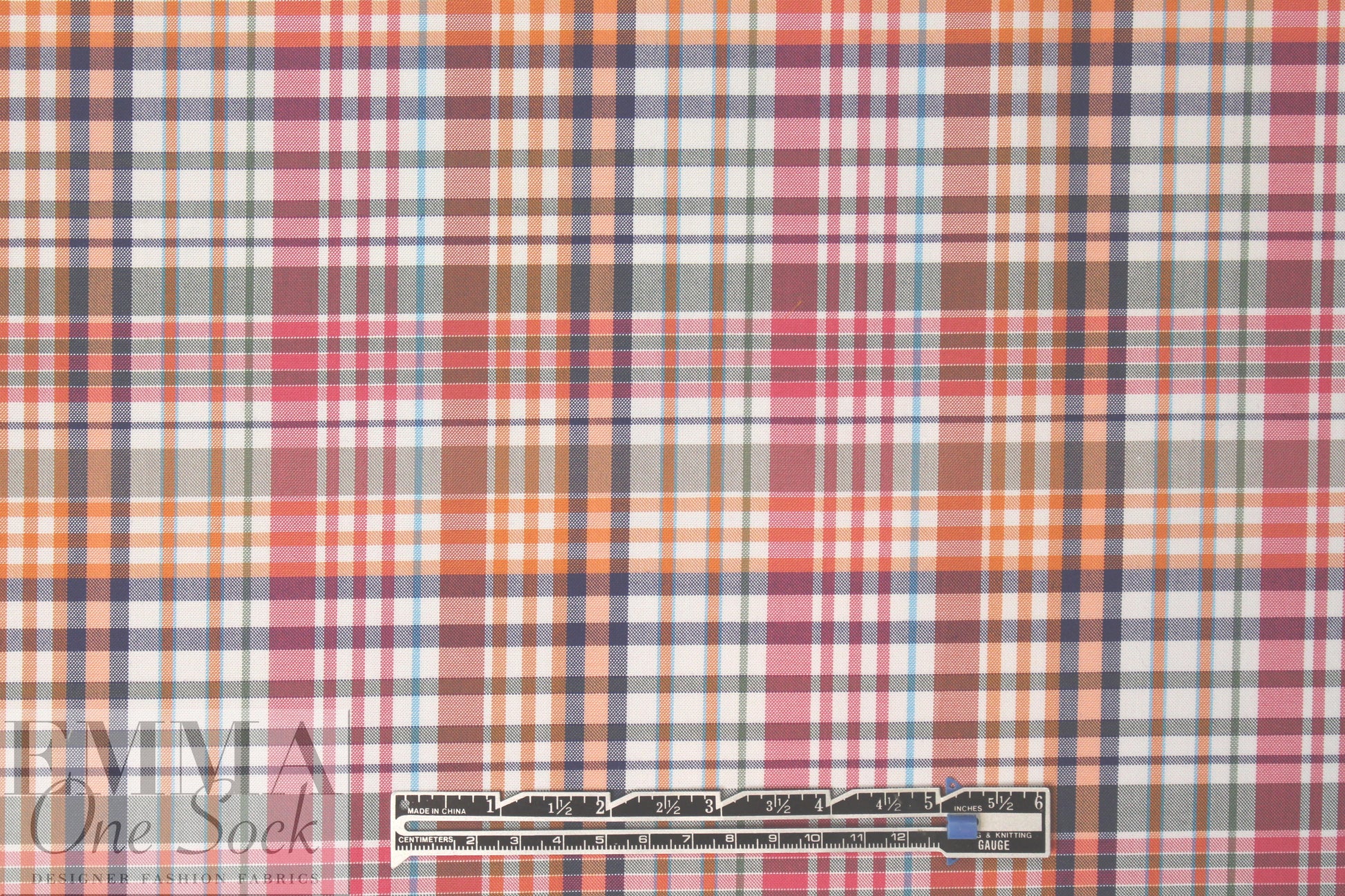 Br00ks Bros. yarn-dyed plaid cotton shirting - colorful plaid 1 yard