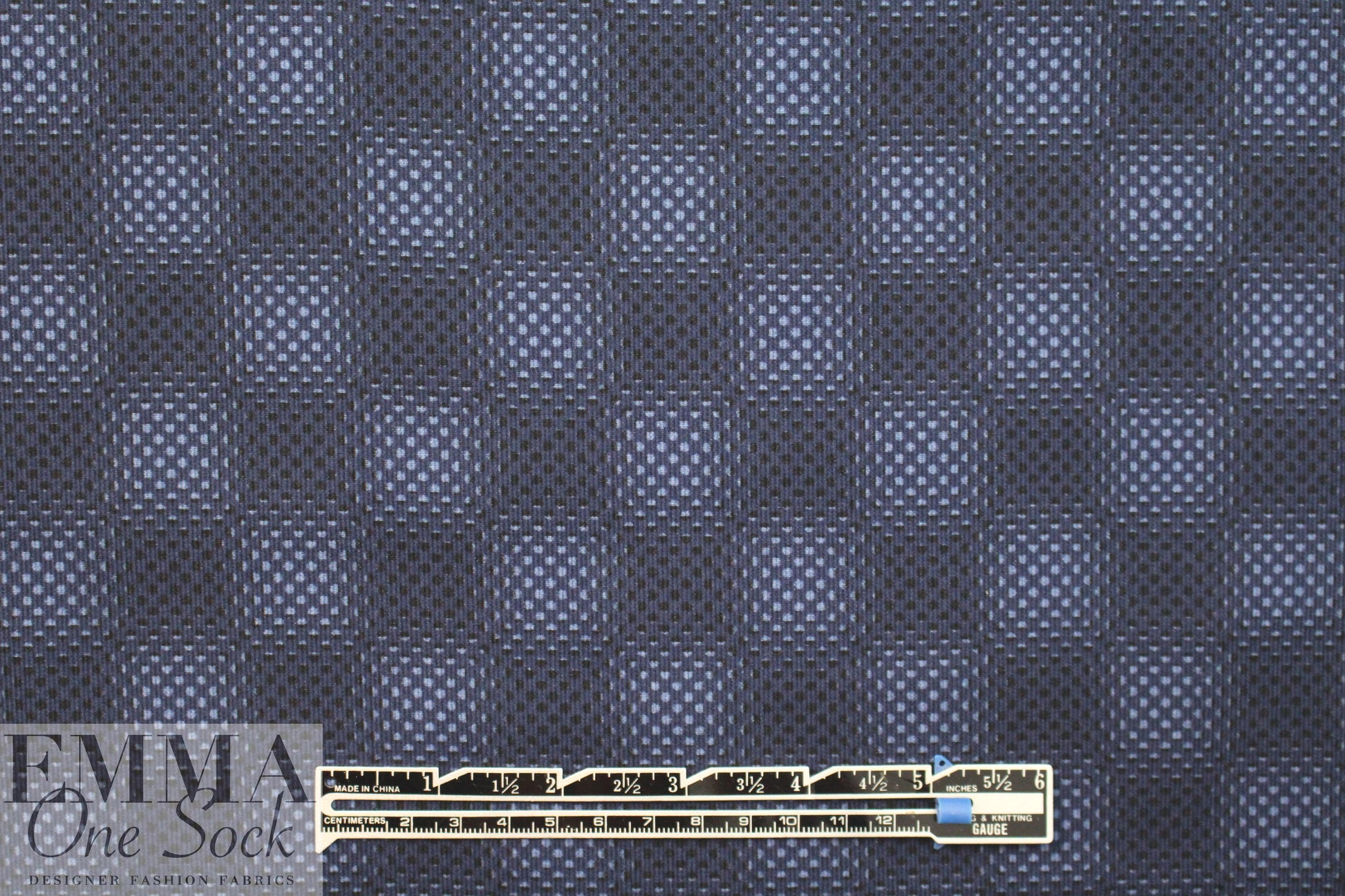 Italian dotty checkers graphic corduroy shirting 1.66 yd