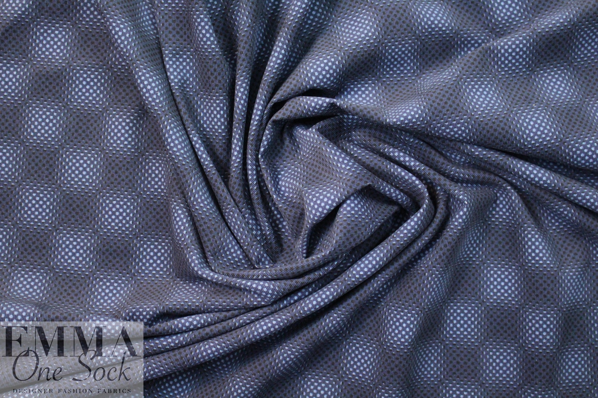 Italian dotty checkers graphic corduroy shirting 1 yard