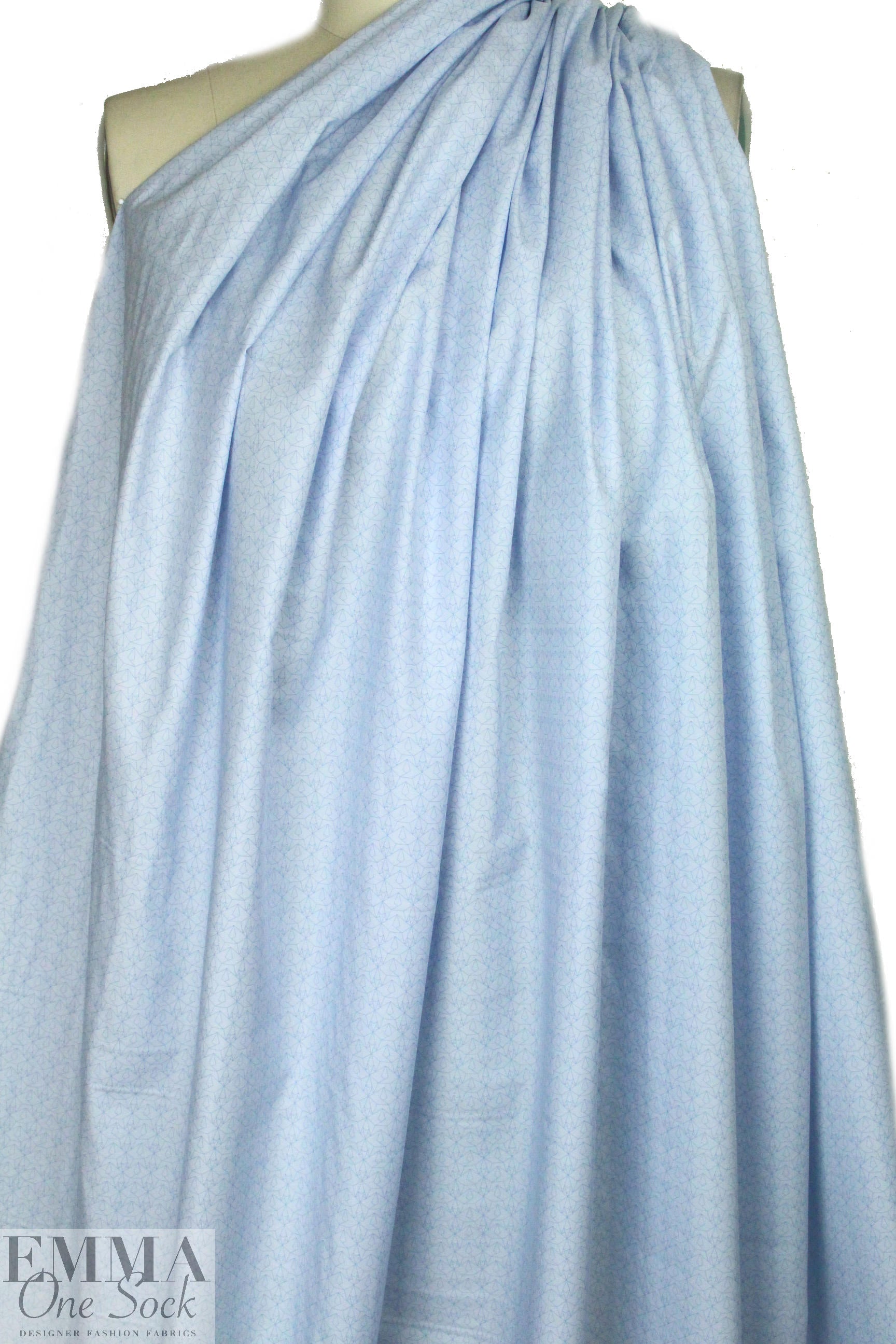 French bluestar graphic cotton shirting 1.875 yd
