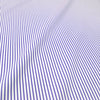 fine quality striped cotton stretch shirting - wisteria/white 1.625 yds