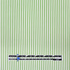 fine quality striped cotton stretch shirting - kiwi/white 1.5 yd