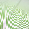 fine quality striped cotton stretch shirting - kiwi/white 1.5 yd
