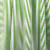 fine quality striped cotton stretch shirting - kiwi/white .875 yds