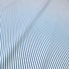 fine quality striped cotton stretch shirting - bluebird/white 1.625 yd
