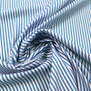 fine quality striped cotton stretch shirting - bluebird/white 1.5 yd