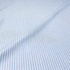 'haberdasher' yarn-dye stripe cotton shirting - chambray blue/white .75 yds