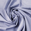micro-houndstooth yarn-dye cotton shirting - chambray blue 1.25 yds