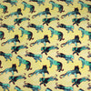 Italian 'batiky big cats' cotton shirting 1.8 yds