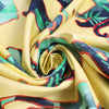 Italian 'batiky big cats' cotton shirting 1.8 yds