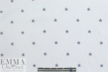 French blue star cotton shirting