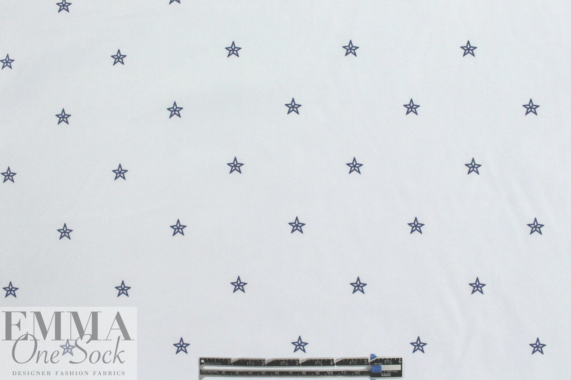 French blue star cotton shirting 1 yard