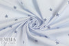 French blue star cotton shirting