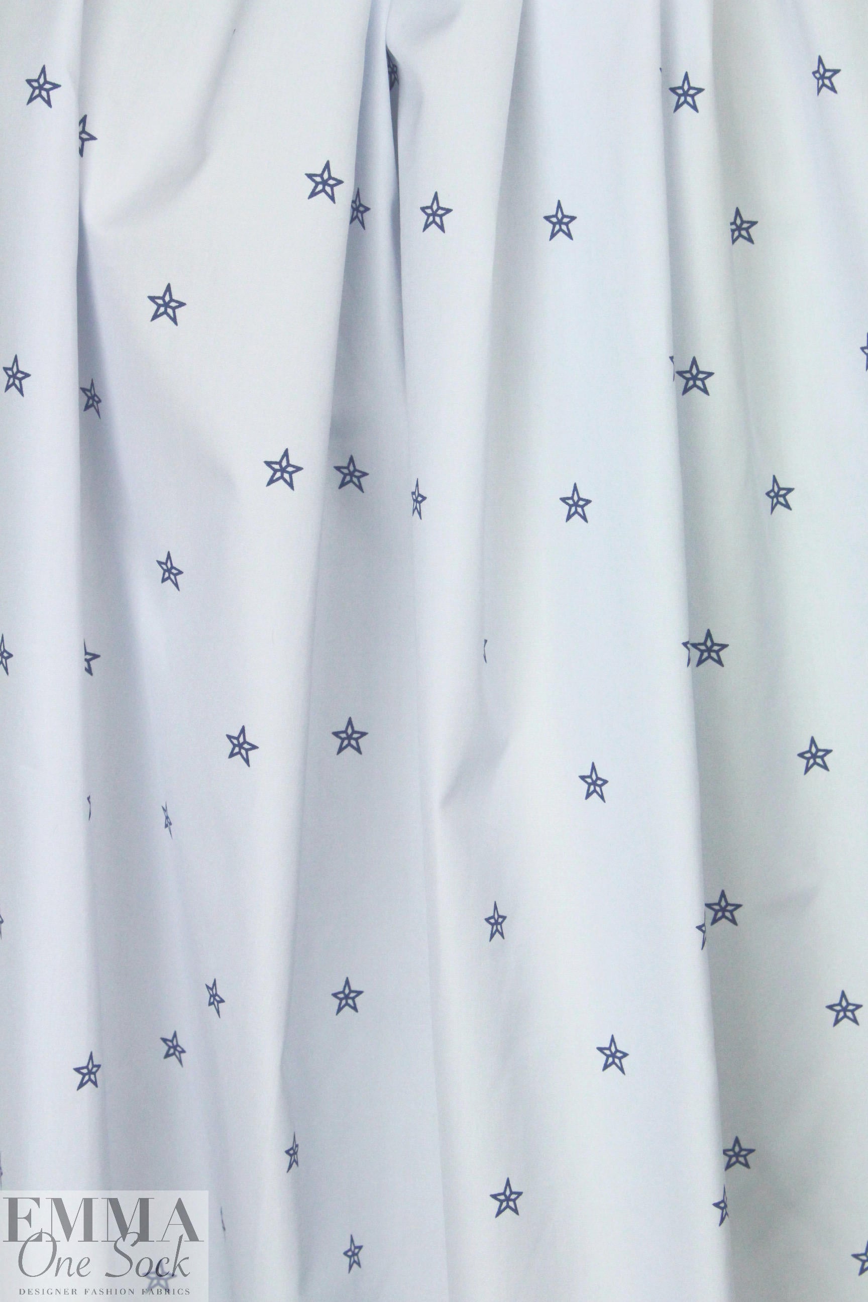 French blue star cotton shirting