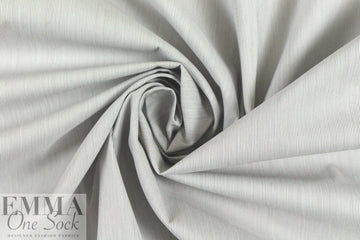 French yarn-dyed micro stripe cotton stretch shirting