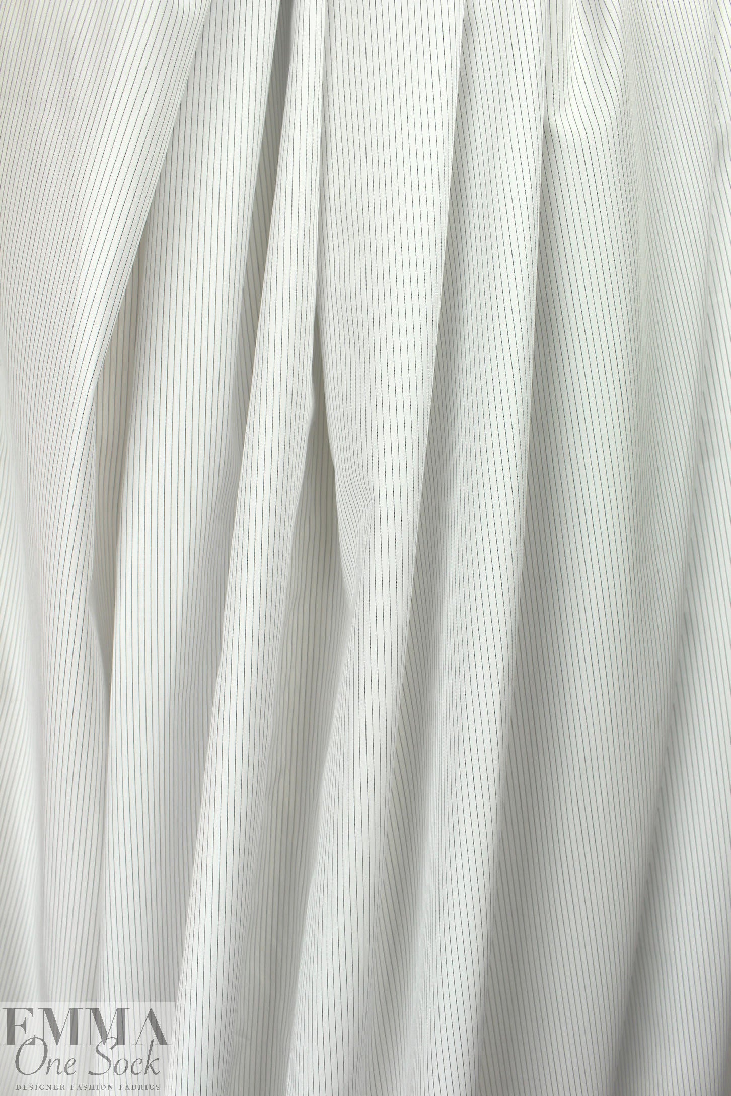 French yarn-dyed hairline stripe cotton shirting