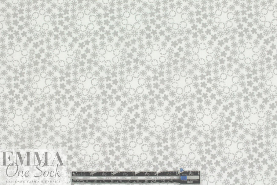 French 'deco dots' graphic cotton shirting 2 yd