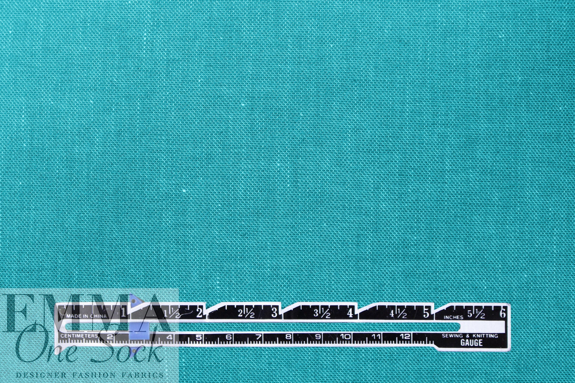 Italian cotton/linen medium weight woven - caribbean blue 1.125 yds