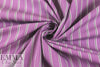 French yarn-dyed stripe cotton blend shirting - violet 1 yard