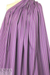 French yarn-dyed stripe cotton blend shirting - violet 1 yard