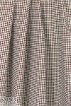 French mod chocolate dot cotton shirting
